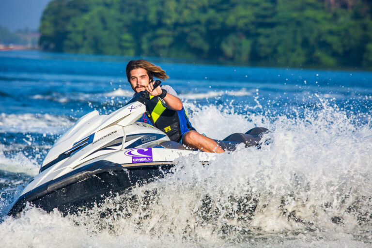 jet skiing