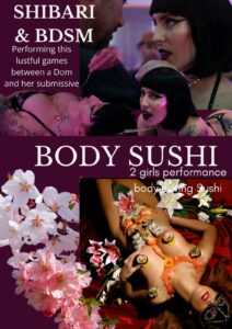 shibari ibiza and body sushi